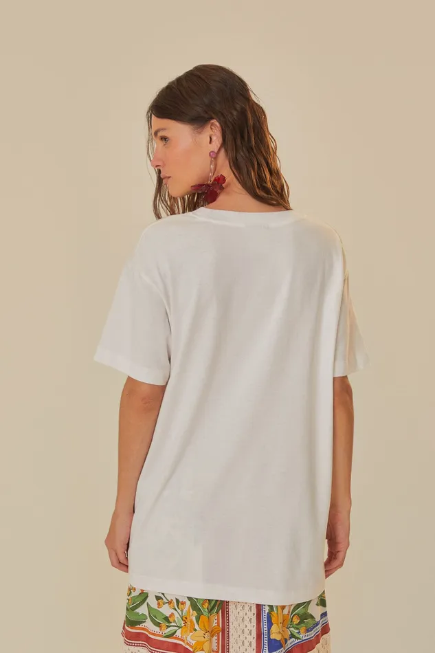 White Organic Cotton TShirt Women Farm Rio TShirts