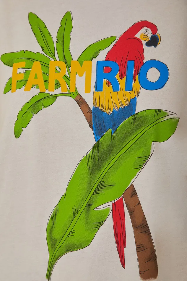 White Organic Cotton TShirt Women Farm Rio TShirts