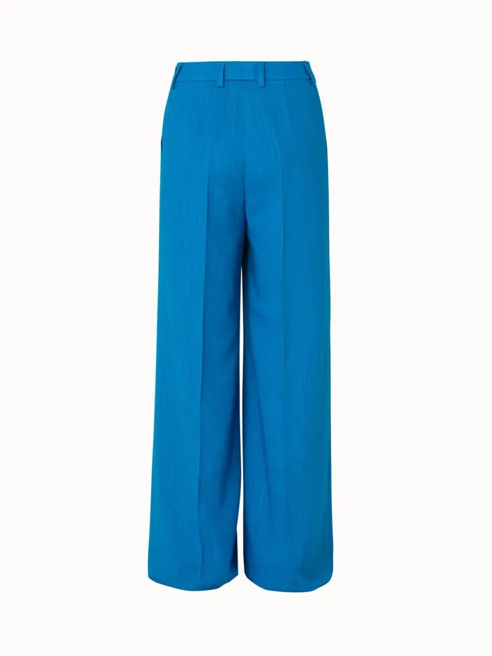 Wide Leg Linen Wool Crpe DoubleFace Pants Alpsee Women Akris Pants