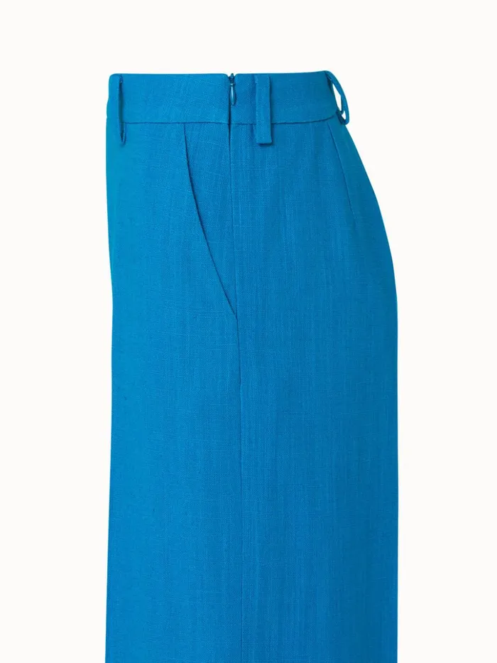 Wide Leg Linen Wool Crpe DoubleFace Pants Alpsee Women Akris Pants