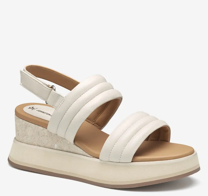 Women8217s Shoes Colleen DoubleBand Sandal Bone Glove Leather Johnston and Murphy Women
