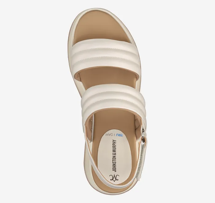 Women8217s Shoes Colleen DoubleBand Sandal Bone Glove Leather Johnston and Murphy Women