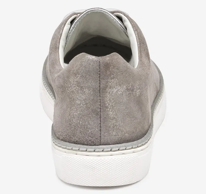Women8217s Shoes Women Callie LacetoToe Silver Metallic Italian Suede Johnston and Murphy