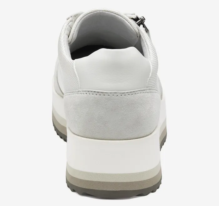 Women8217s Shoes Women Gracie SideZip Lace Up White NylonKid Suede Johnston and Murphy