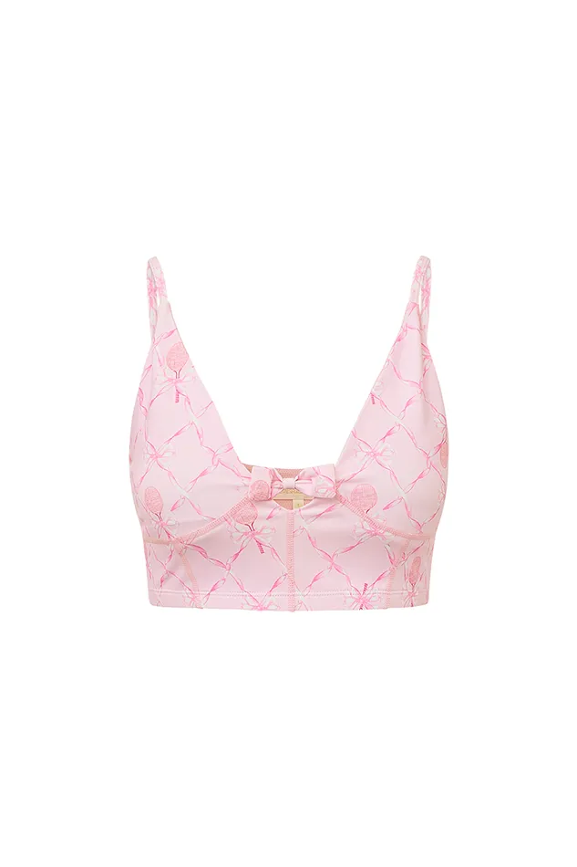 Women Active LoveShackFancy Ridgeson Active Bra Candy Lipstick