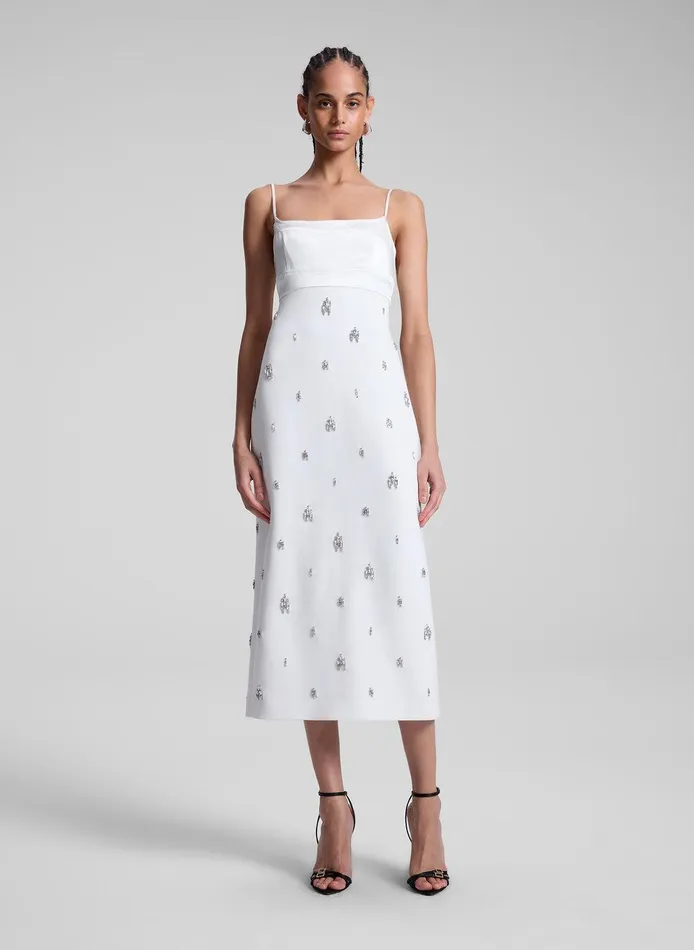 Women Alana Embellished Midi Dress White ALC Dresses