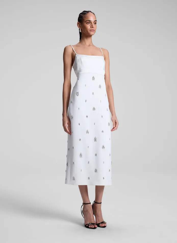 Women Alana Embellished Midi Dress White ALC Dresses