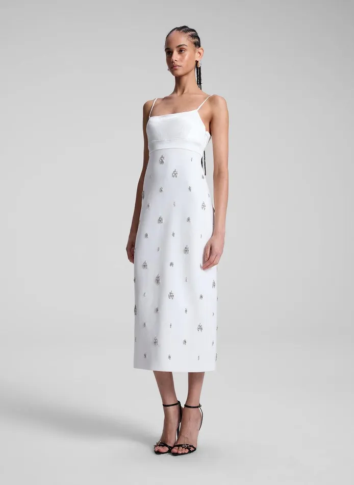 Women Alana Embellished Midi Dress White ALC Dresses