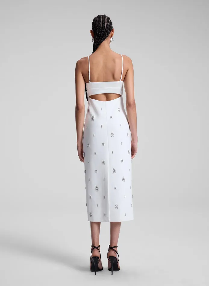 Women Alana Embellished Midi Dress White ALC Dresses
