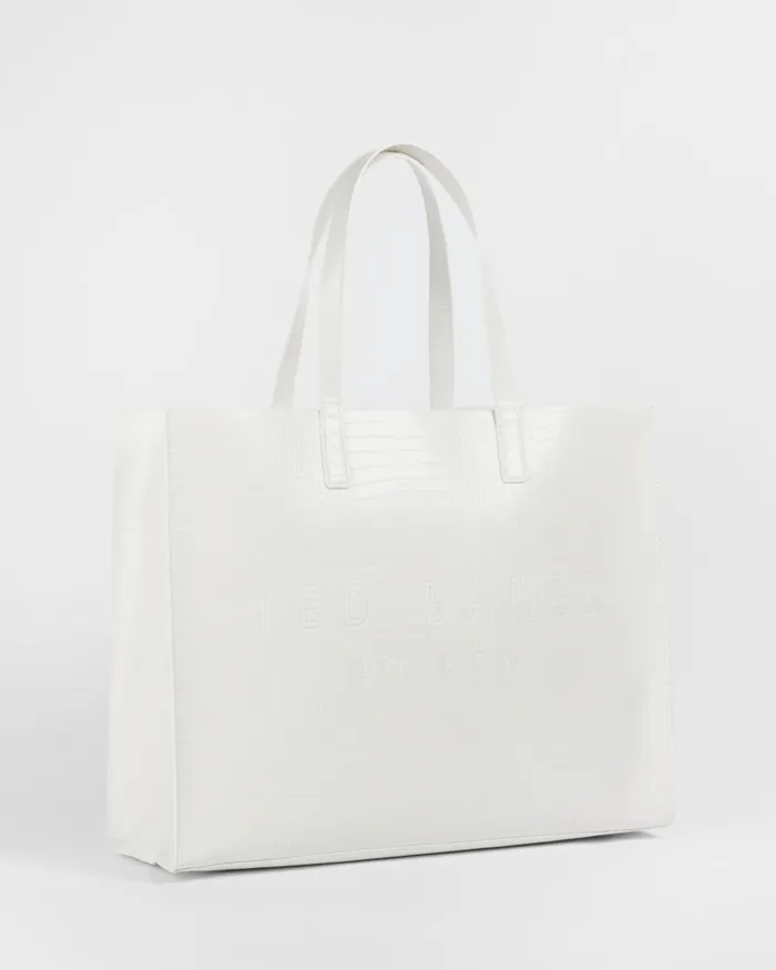 Women ALLICON 8211 Mock Croc Icon Tote Bag Nude Ted Baker Tote Bags Women ALLICON 8211 Mock Croc Icon Tote Bag Nude Ted Baker Tote Bags