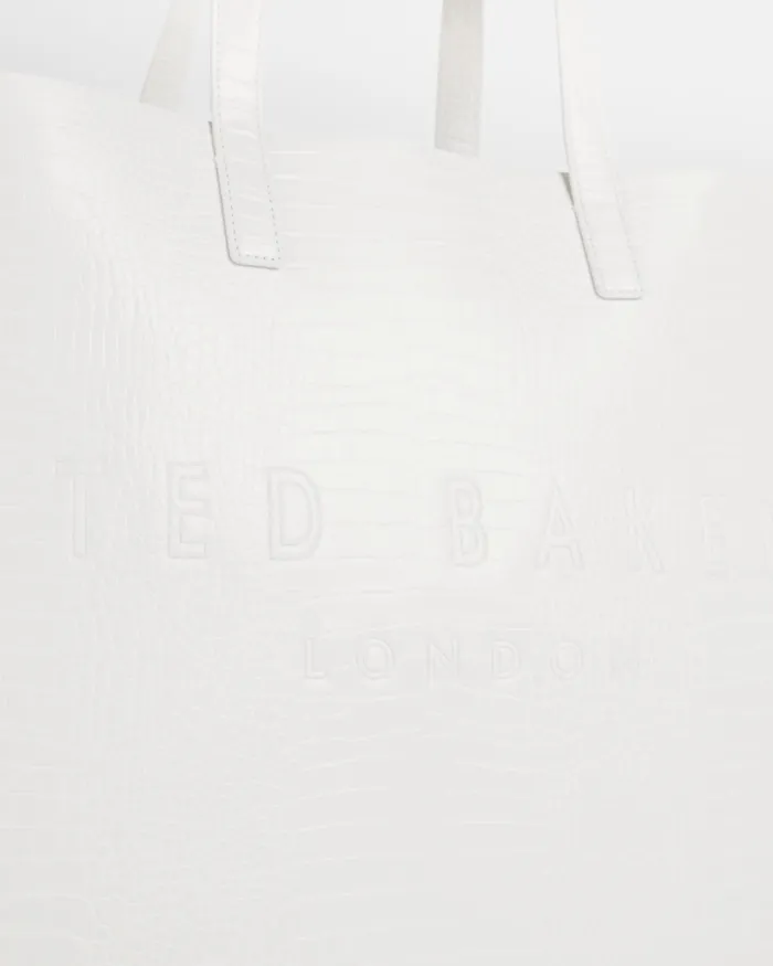 Women ALLICON 8211 Mock Croc Icon Tote Bag Nude Ted Baker Tote Bags Women ALLICON 8211 Mock Croc Icon Tote Bag Nude Ted Baker Tote Bags