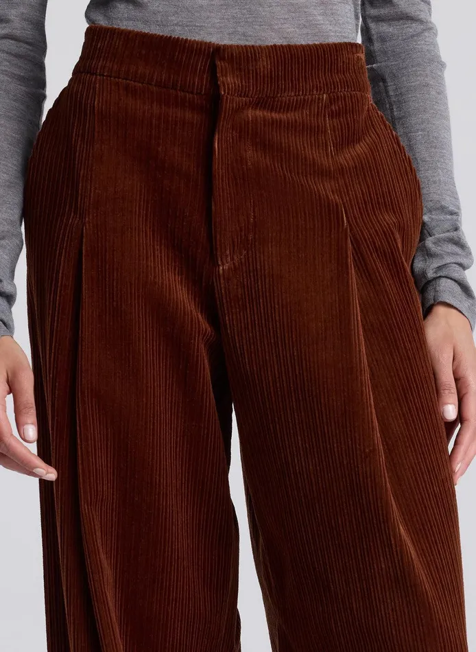 Women Andrew Wide Leg Corduroy Pant Brandy ALC Bottoms