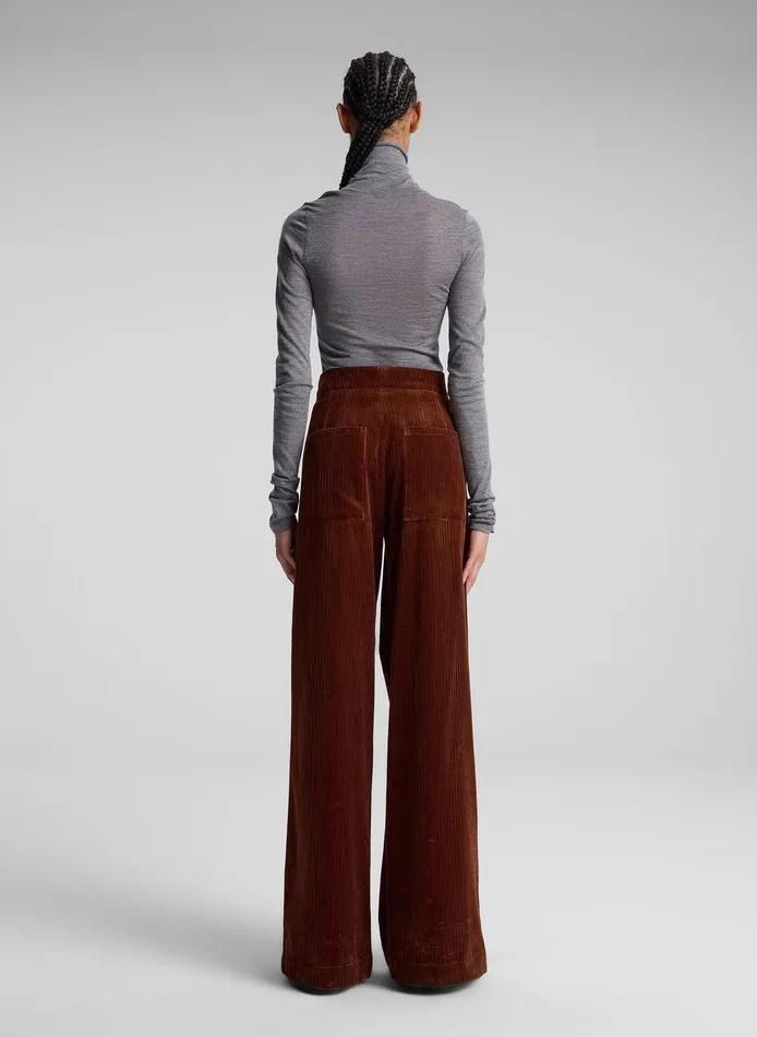 Women Andrew Wide Leg Corduroy Pant Brandy ALC Bottoms