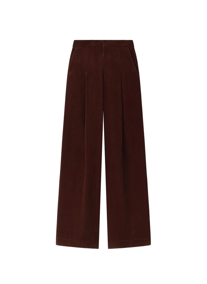 Women Andrew Wide Leg Corduroy Pant Brandy ALC Bottoms