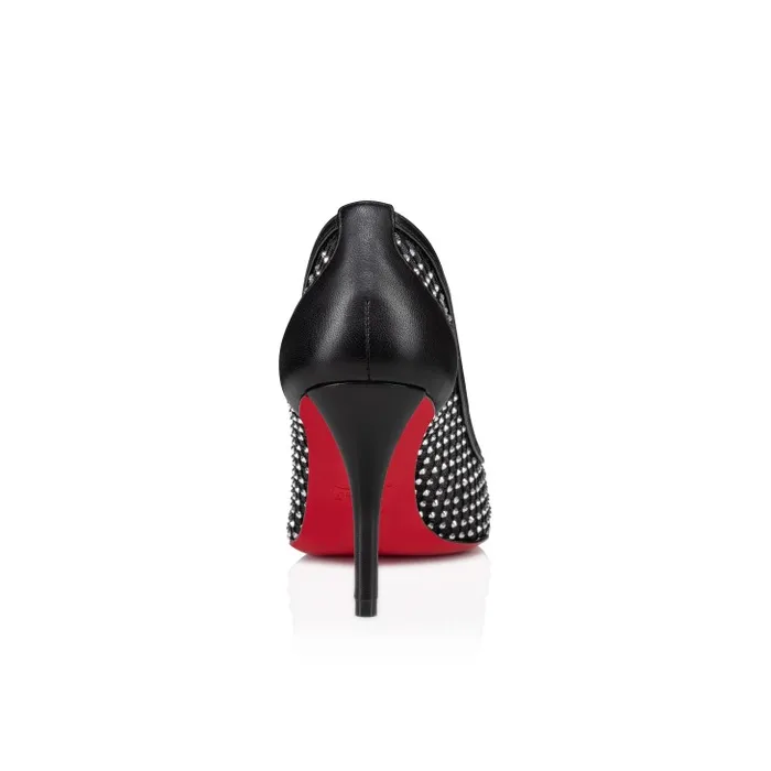 Women Apostropha Mesh Strass 80 Mm Pumps 8211 Strass Mesh And Nappa Leather 8211 Black Christian Louboutin Pumps