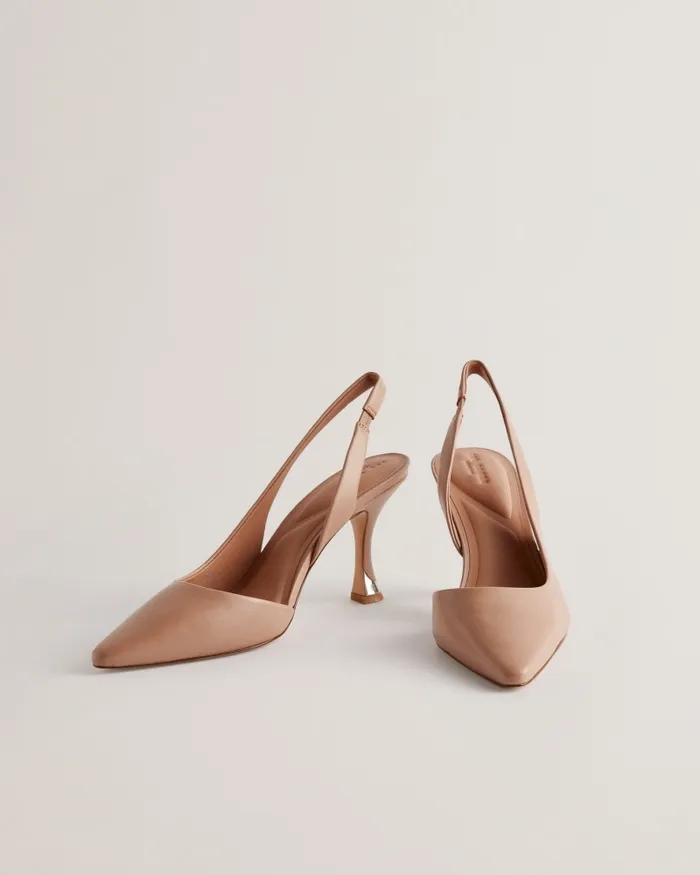 Women ARIII 8211 Slingback Leather Court Heels Pink Ted Baker Heels Women ARIII 8211 Slingback Leather Court Heels Pink Ted Baker Heels
