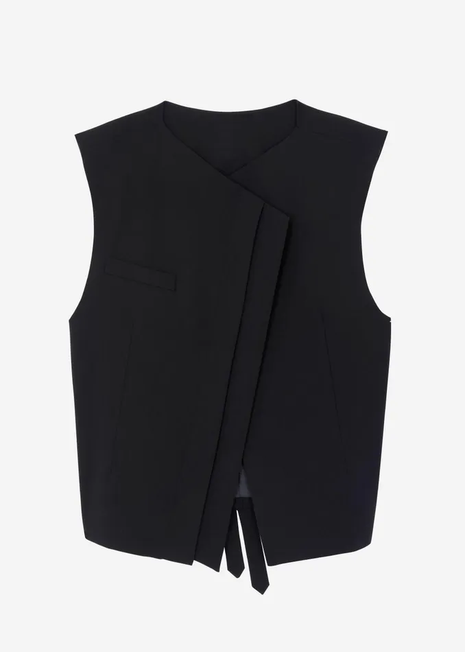 Women Ashton Cross Vest 8211 Black The Frankie Shop Outerwear