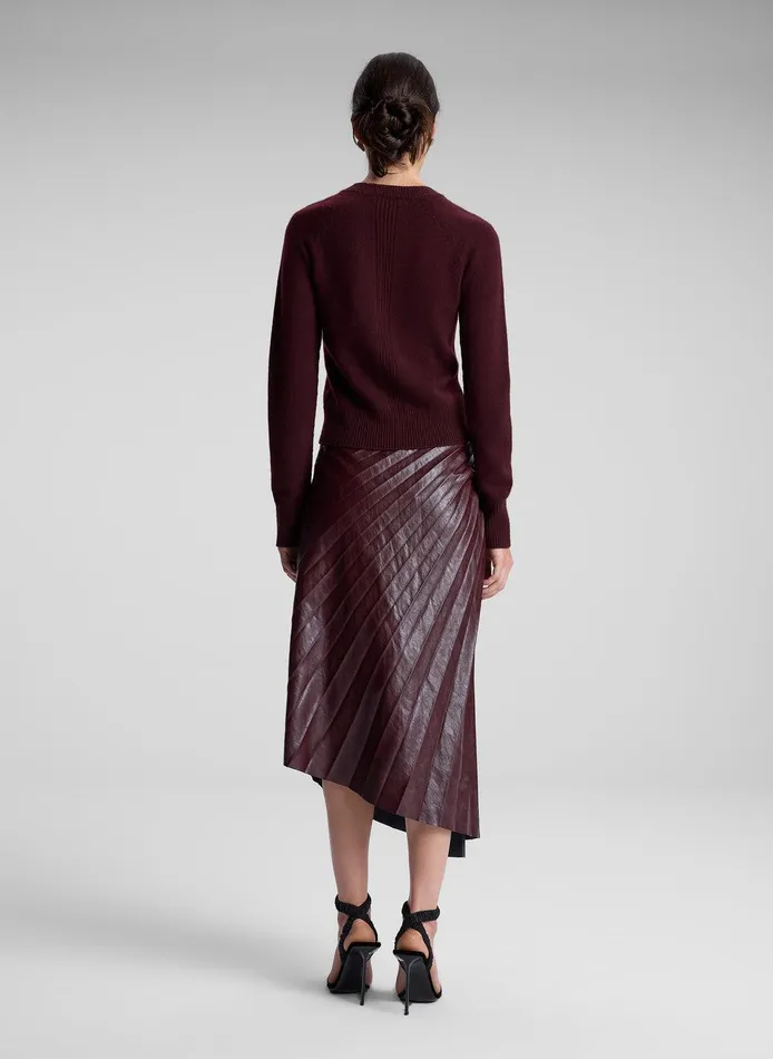 Women Ashtyn Cashmere Crew Neck Sweater Burgundy ALC Sweaters