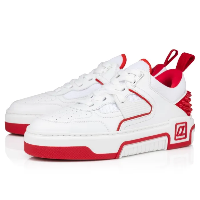 Women Astroloubi Sneakers 8211 Calf Leather Suede And Nappa Leather 8211 White Christian Louboutin Sneakers