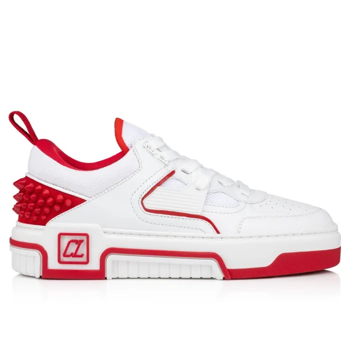 Women Astroloubi Sneakers 8211 Calf Leather Suede And Nappa Leather 8211 White Christian Louboutin Sneakers