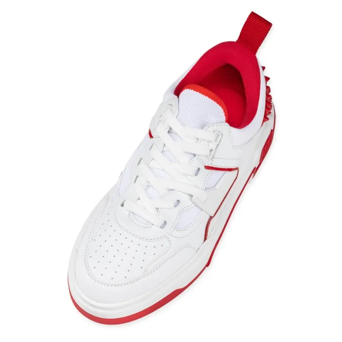 Women Astroloubi Sneakers 8211 Calf Leather Suede And Nappa Leather 8211 White Christian Louboutin Sneakers