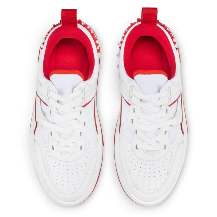 Women Astroloubi Sneakers 8211 Calf Leather Suede And Nappa Leather 8211 White Christian Louboutin Sneakers