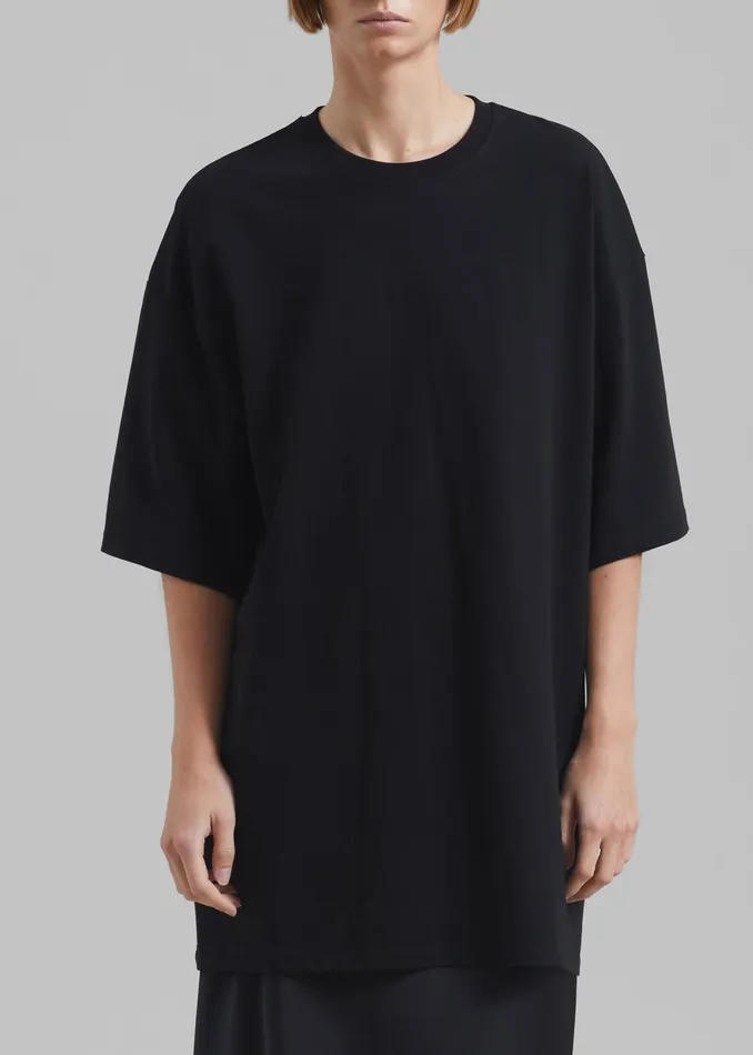 Women Avak Oversized Tee 8211 Black The Frankie Shop Tops