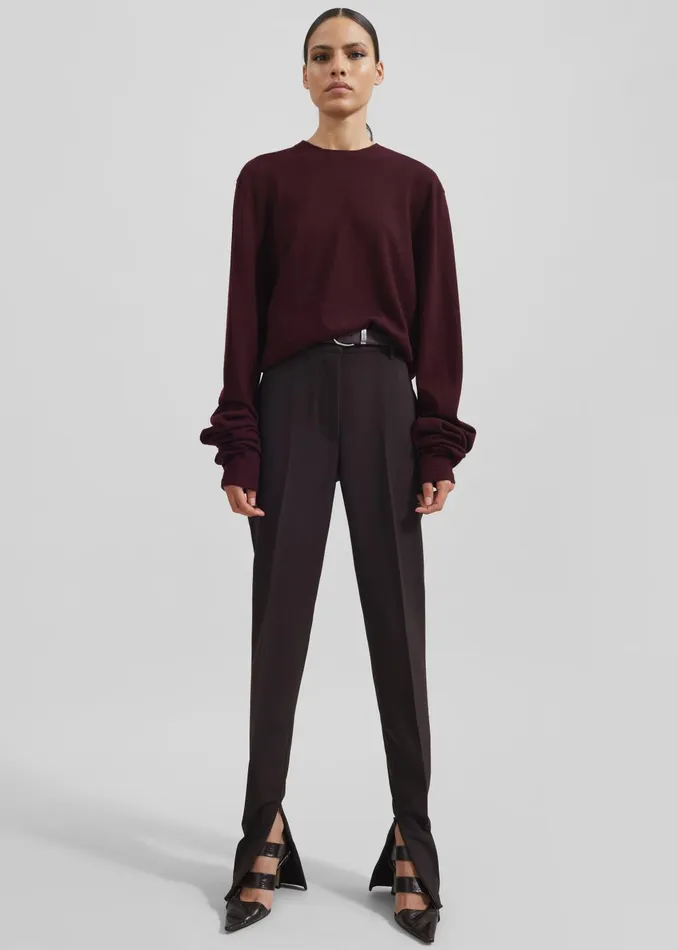 Women Beaufille Vernet Trousers 8211 Umber The Frankie Shop Bottoms
