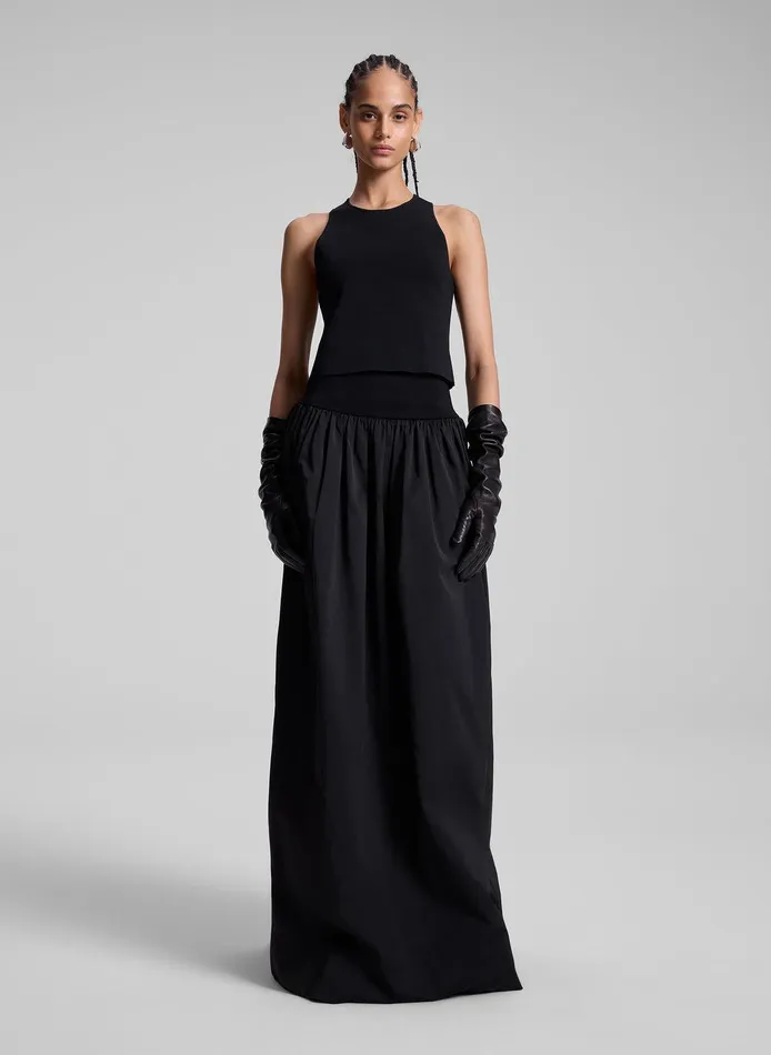 Women Belle Compact Knit Top Black ALC Tops