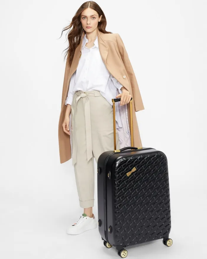 Women BELLLL 8211 Bow Detail Medium Trolley Suitcase Black Ted Baker Suitcases and Travel Bags Women BELLLL 8211 Bow Detail Medium Trolley Suitcase Black Ted Baker Suitcases and Travel Bags