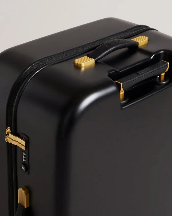Women BELLU 8211 Bow Detail Large Trolley Suitcase Black Ted Baker Suitcases and Travel Bags