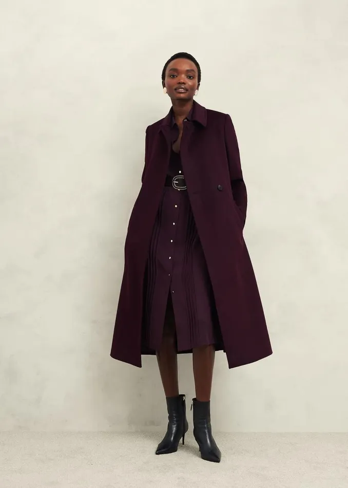 Women Belts Hobbs Rory Leather Waist Belt Malbec Purple