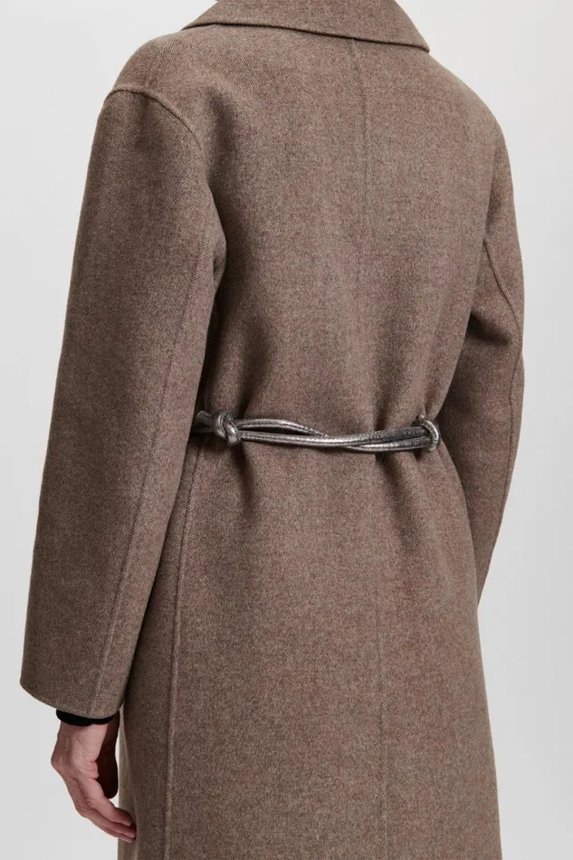 Women Belts Rachel Comey Tubular Tie Belt WHardware Silver