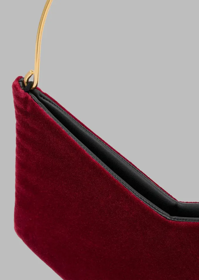 Women Bevza Grain Clutch 8211 Burgundy The Frankie Shop