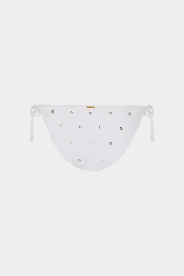 Women Bikinis Milly Millie Diamond Heat Set String Bikini Bottom White Women Bikinis Milly Millie Diamond Heat Set String Bikini Bottom White