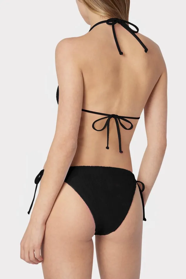 Women Bikinis Milly Textured Bikini Bottom Black Women Bikinis Milly Textured Bikini Bottom Black