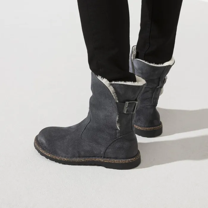 Women Birkenstock Boots Uppsala Shearling Graphite