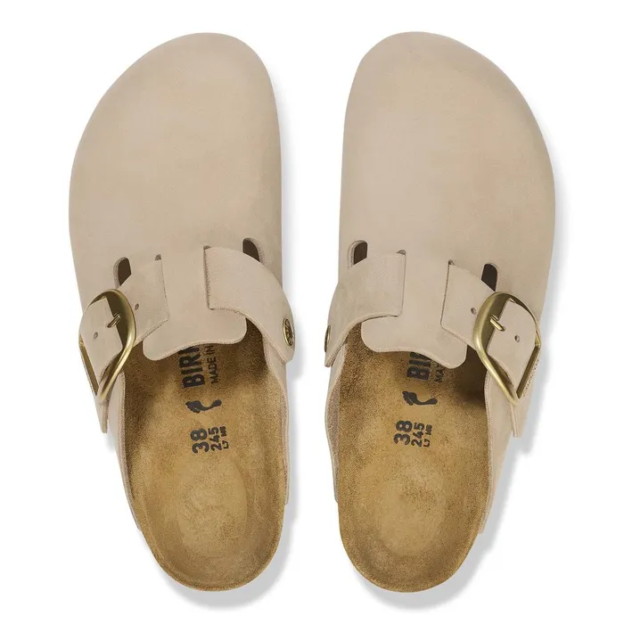 Women Birkenstock Clogs Boston Big Buckle Sandcastle