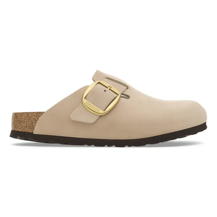 Women Birkenstock Clogs Boston Big Buckle Sandcastle