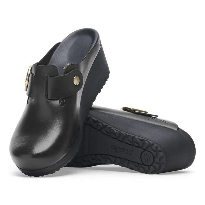 Women Birkenstock Clogs Fanny RingBuckle Blackblack
