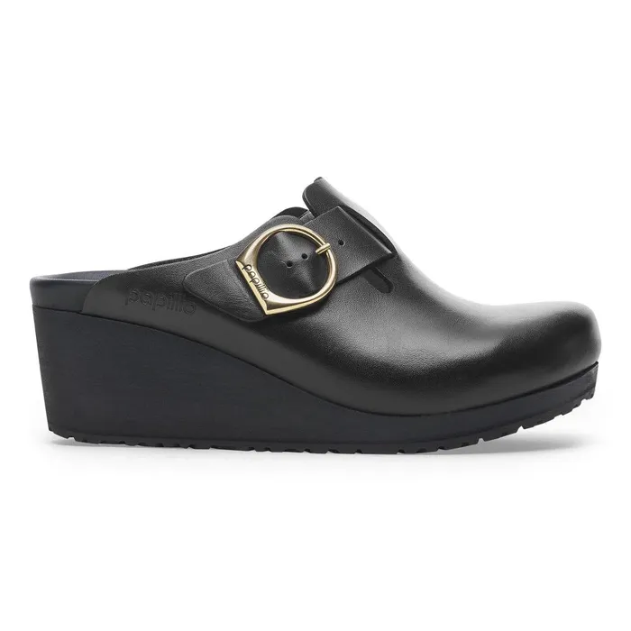 Women Birkenstock Clogs Fanny RingBuckle Blackblack
