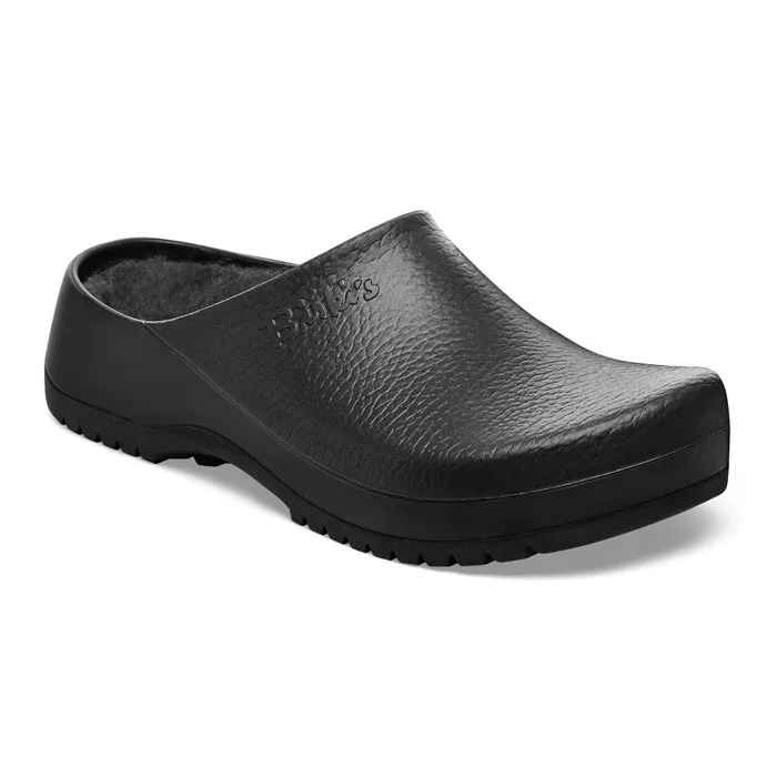 Women Birkenstock Clogs SuperBirki Shearling Jet Black