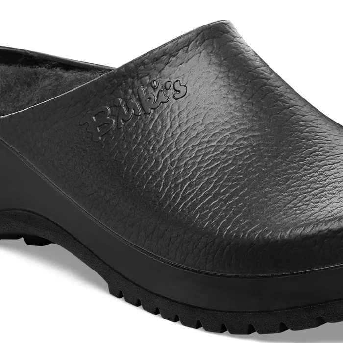 Women Birkenstock Clogs SuperBirki Shearling Jet Black