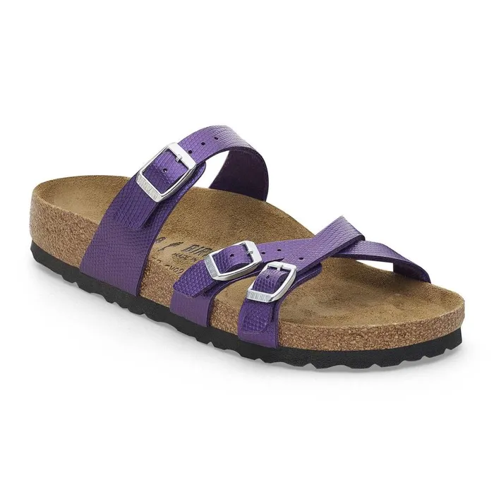 Women Birkenstock MultiStrap Franca Shiny Acai