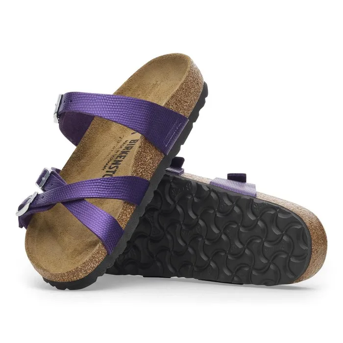 Women Birkenstock MultiStrap Franca Shiny Acai