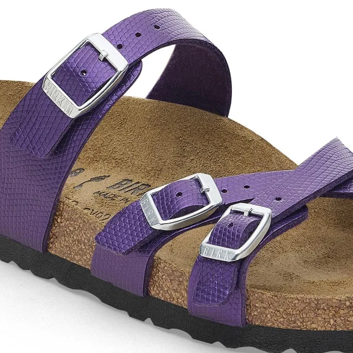 Women Birkenstock MultiStrap Franca Shiny Acai