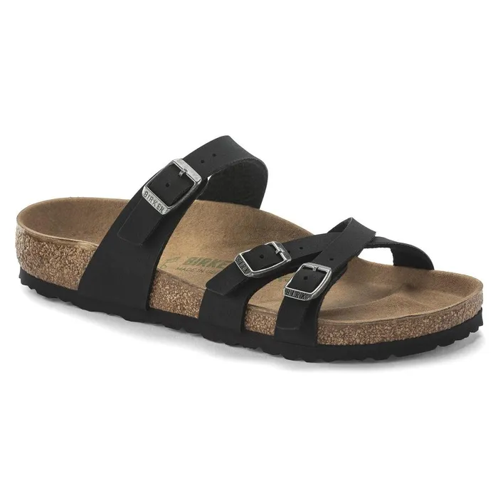 Women Birkenstock MultiStrap Franca Vegan Black