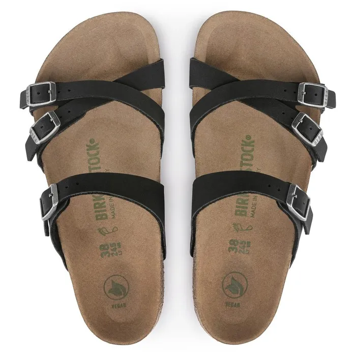Women Birkenstock MultiStrap Franca Vegan Black