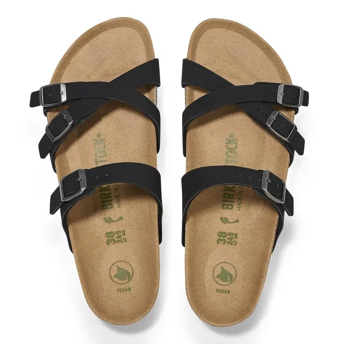 Women Birkenstock MultiStrap Franca Vegan Black