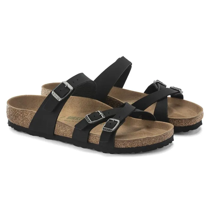 Women Birkenstock MultiStrap Franca Vegan Black